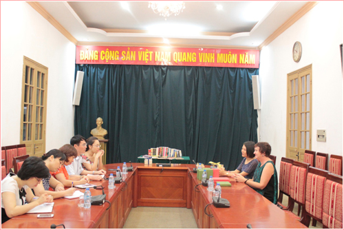 Đại diện Thư viện Quốc gia Việt Nam và Thư viện Đại học RMIT tại buổi làm việc