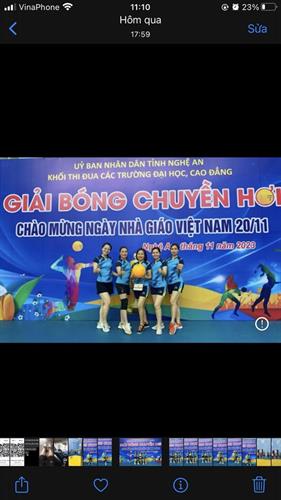 Trường CĐ VHNT Nghệ An tham gia giải bóng chuyền hơi Khối Thi đua các trường đại học, cao đẳng trên địa bàn tỉnh Nghệ An